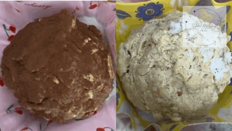 Close-up of two types of no-bake protein balls — chocolate nut and lemon coconut — each placed in small containers