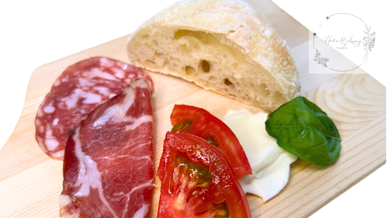 Freshly baked ciabatta bread with crispy crust and open crumb structure